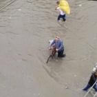 صور.. غرق عدة منازل جنوب القطاع نتيجة غزارة الامطار