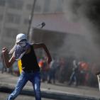 مواجهات على المدخل الشمالي لمدينة البيرة