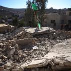 بالصور: الاحتلال يفجر منزل الاسير معاذ حامد في سلواد شرق رام الله