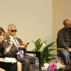 اطلاق الكاتبه إيمان زياد، كتابها 'شامة بيضاء' في متحف محمود درويش بمدينة رام الله.