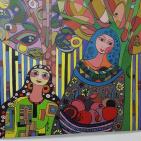 32 فنانا يشاركون بلوحاتهم  في افتتاح بيت مريم (دائرة الروح)لمليحه مسلماني في رام الله