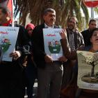 الحملة النسائية لمقاطعة المنتجات الإسرائيلية تُنظم وقفة لها في نابلس