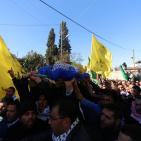 تشييع جثمان الشهيد عبد الرحمن البرغوثي في بلدة عابود غرب رام الله