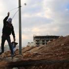 مواجهات على المدخل الشمالي لمدينة البيرة