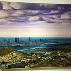 الفنان تقي سباتين ينظم معرض الارض المقدسة في البيرة