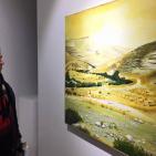 الفنان تقي سباتين ينظم معرض الارض المقدسة في البيرة