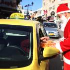 بابا نويل اليوم في مدينة رام الله