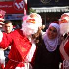 بابا نويل اليوم في مدينة رام الله