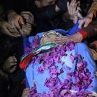 تشييع جثمان الشهيد عبد الله نصاصرة في قرية بيت فوريك شرق نابلس