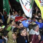 تشييع جثمان الشهيد عبد الله نصاصرة في قرية بيت فوريك شرق نابلس