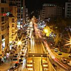 من أجواء مدينة نابلس مساء اليوم السبت