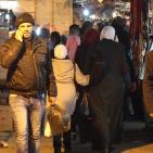 من أجواء مدينة نابلس مساء اليوم السبت