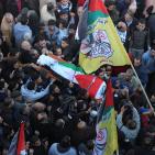 تشييع جثمان الشهيد ماهر الجابي في مدينة نابلس