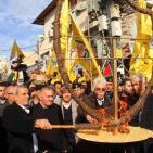 ايقاد شعلة الانطلاقة ال 51  وسط مدينة قلقيلية