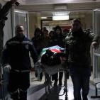 لحظة وصول جثمان الشهيدة أشرقت قطناني إلى مستشفى رفيديا الحكومي بنابلس