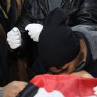 لحظة وصول جثمان الشهيدة أشرقت قطناني إلى مستشفى رفيديا الحكومي بنابلس