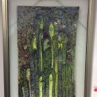 الفنان الرجبي يرسم لوحة 