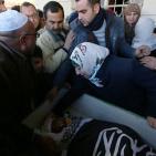 تشييع جثماني الشهيدين اسحاق بدران وأحمد القنيبي في كفر عقب شمال القدس المحتلة