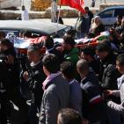 تشييع  جثمان الشهيد مصطفى عادل الخطيب في رام الله