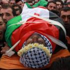 أهالي نابلس يشيعون جثمان الشهيد هيثم ياسين