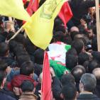 أهالي نابلس يشيعون جثمان الشهيد هيثم ياسين