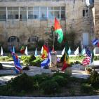 طلبة فلسطين يتقمصون دور الساسة في أكبر قضايا العالم