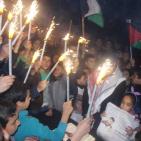 صور:عيد ميلاد الأسير الطفل أحمد مناصرة في مخيم الدهيشة