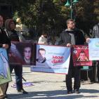 صحفيو غزة يتضامنون مع الأسير الصحفي محمد القيق