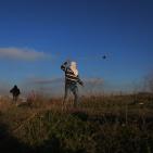 مواجهات قرب سجن عوفر غربي رام الله تضامننا مع الاسرى