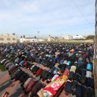 تشييع جثمان الشهيد إبراهيم علان في قرية بيت عور التحتا