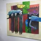 معرض ايماءات للفنان جواد ابراهيم  في بيت مريم في رام الله