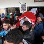 تشييع جثمان الشهيد عابد حماد في بلدة سلواد قرب رام الله