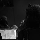 عرض الأوركسترا الوطنية الفلسطينية وأوركسترا المعهد الوطني للموسيقى في جامعة النجاح