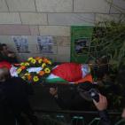 تشييع الشهيدين منصور الشوامرة، وعمر عمرو من بلدة القبيبة شمال غرب القدس