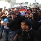 تشييع جثمان الشهيد إياد سجدية في مخيم قلنديا