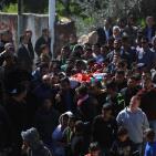 تشييع جثمان الشهيد إياد سجدية في مخيم قلنديا