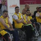 مباراة كرة السلة لذوي الاحتياجات الخاصة من الاعاقة الحركية بين فريقين من غزة والضفة في رام الله