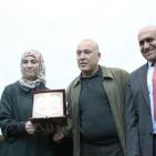 حفل تكريم المعلمة الفلسطينية حنان الحروب في جامعة النجاح