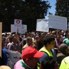 مسيرة برام الله للمطالبة بتعديل قانون الضمان الاجتماعي