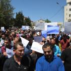 مسيرة برام الله للمطالبة بتعديل قانون الضمان الاجتماعي