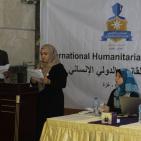 الصليب والتعليم بغزة تختتمان المنتدى الطلابي للقانون الدولي الانساني