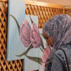 ليندا النتشة تفتتح معرضها 