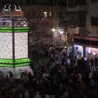 إنارة فانوس رمضان وسط رام الله