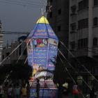 انارة أكبر فانوس في قطاع غزة يُعبر عن حقوق الطفل