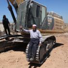 مظاهرة ضد مصادرة الاراضي في اراضي بلدة دير قديس