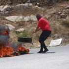 مواجهات قرب سجن عوفر تضامنا مع الاسير بلال كايد