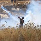 مواجهات قرب سجن عوفر تضامنا مع الاسير بلال كايد