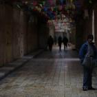 الاضراب يعم أرجاء مدينة نابلس 