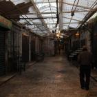 الاضراب يعم أرجاء مدينة نابلس 