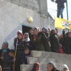 تشييع جثمان الشهيد الفتى ليث أبو نعيم في قرية المغير 